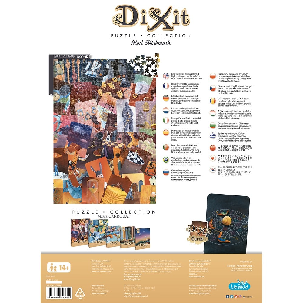 Dixit puzzle 1000 de piese - Nuanțe stacojii (Red Mishmash - 08)
