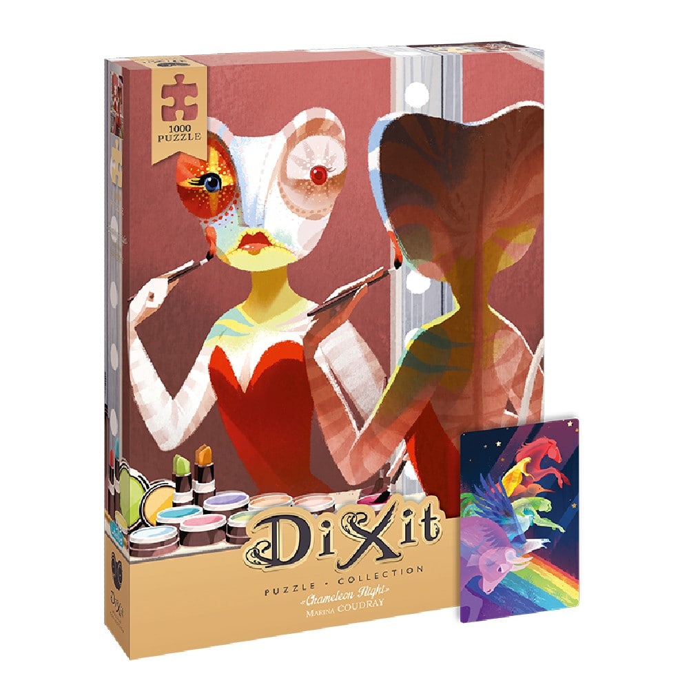 Dixit puzzle 1000 de piese, Între două culori (Chameleon Night 14)