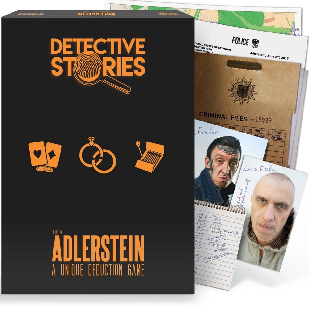 Detective Stories. Case 1 The fire in Adlerstein joc de societate în limba engleză