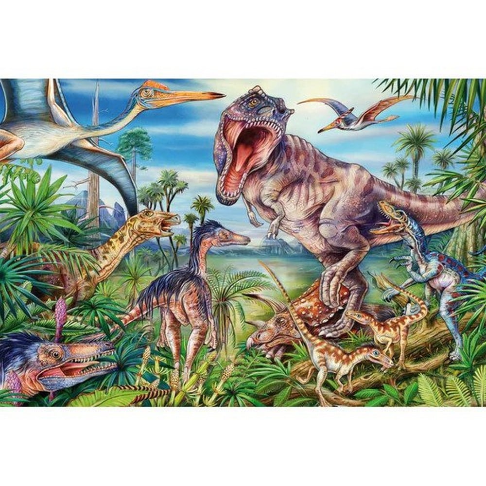 Puzzle Schmidt: Printre dinozauri, 60 piese