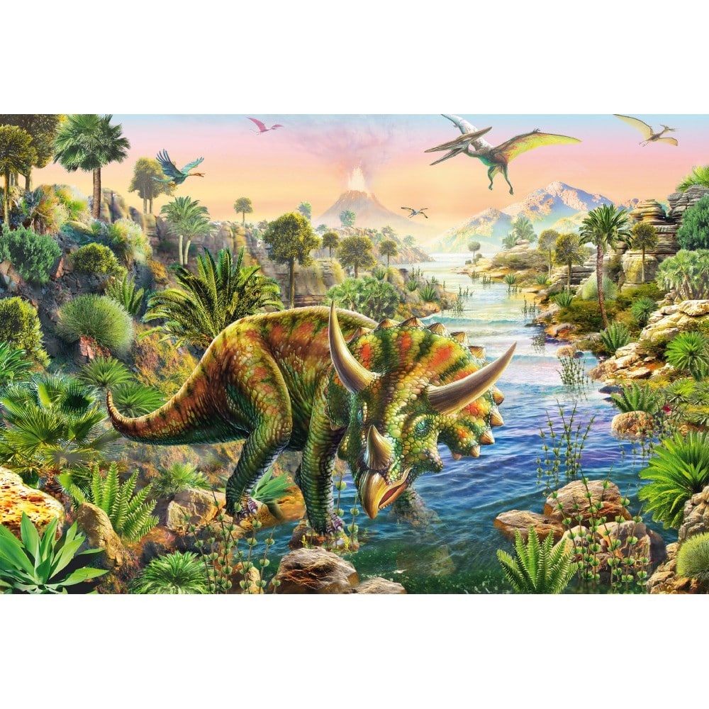 Puzzle: Aventurile dinozaurilor (3x48 de piese)