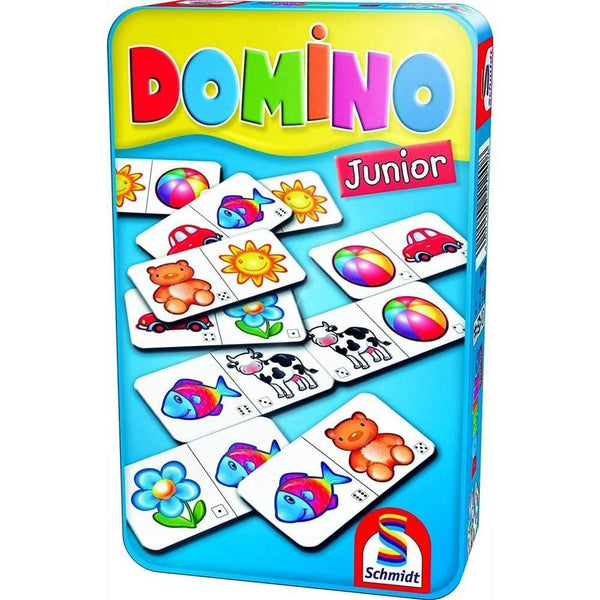 Domino Junior in cutie de metal 