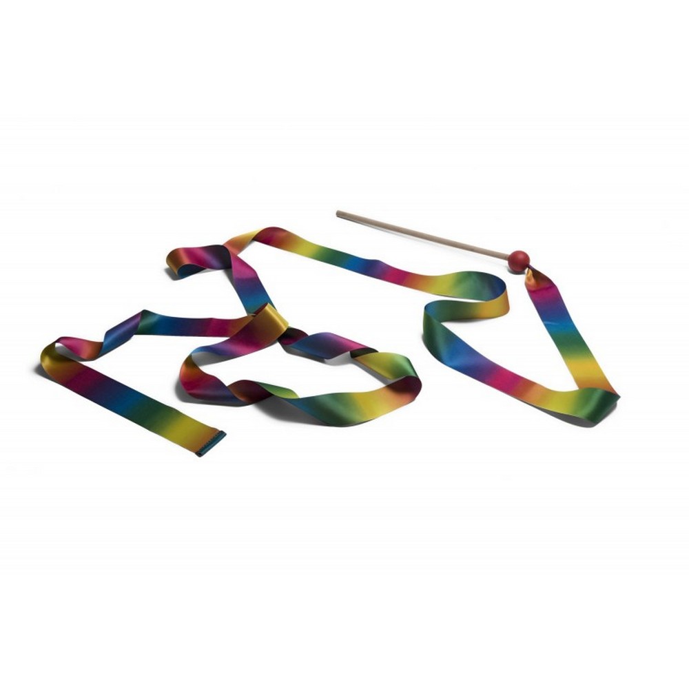 Panglică de gimnastică în culorile curcubeului