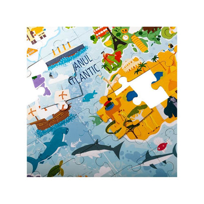 Joc educativ - Puzzle Harta lumii
