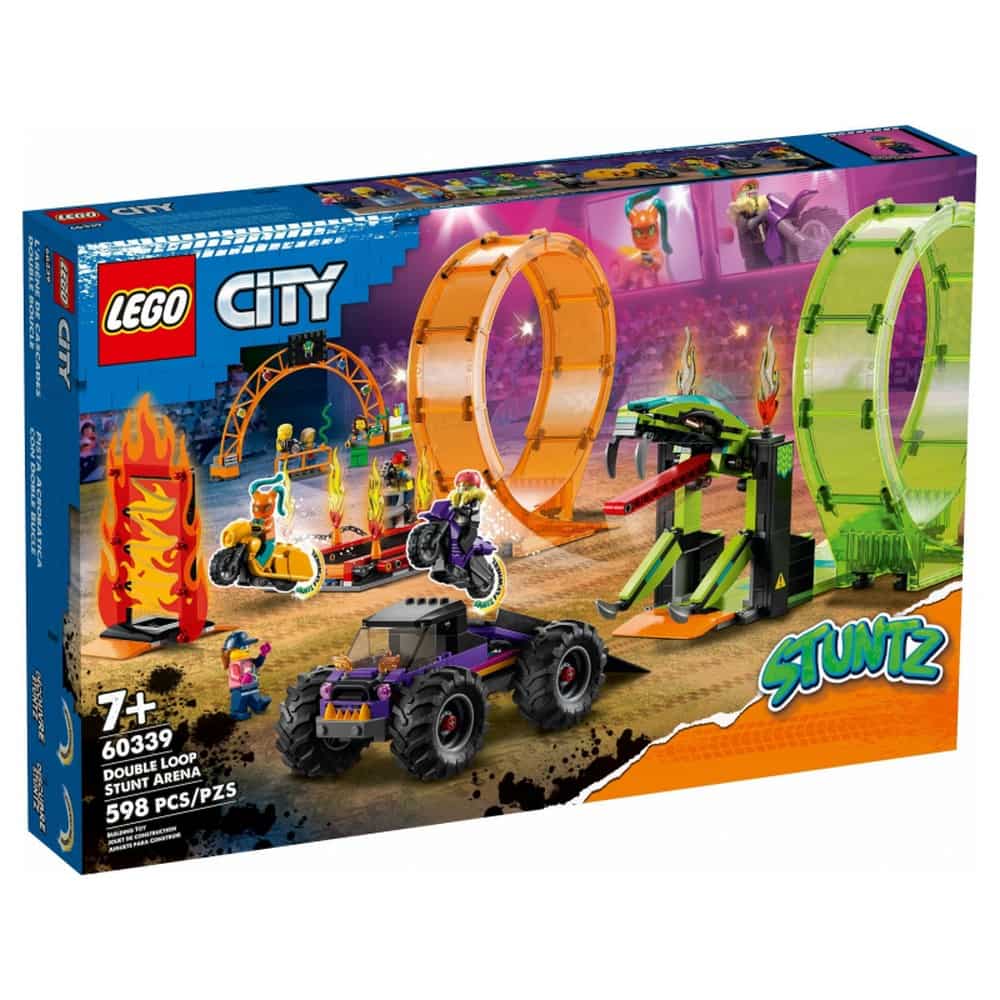 LEGO City Arenă de cascadorii cu două bucle 60339