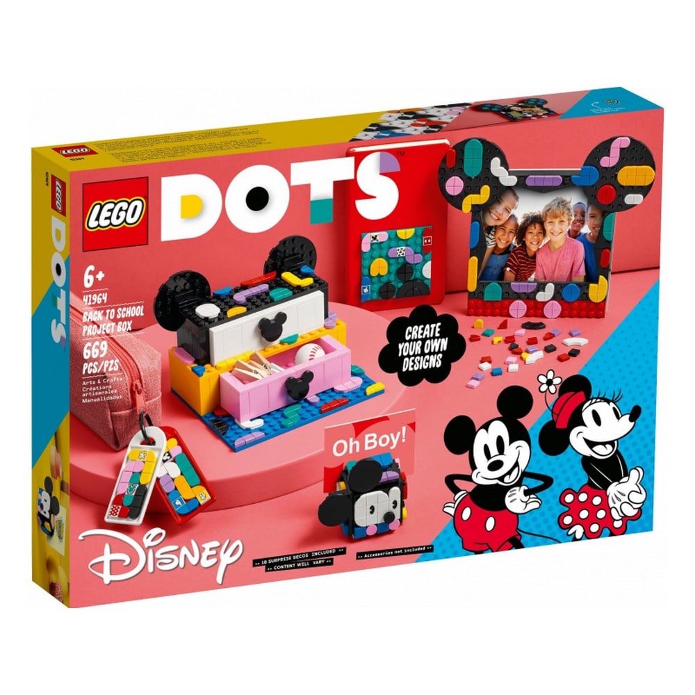 LEGO DOTS -  Pachet Back to School Mickey Mouse si Minnie Mouse 41964, 669 piese
