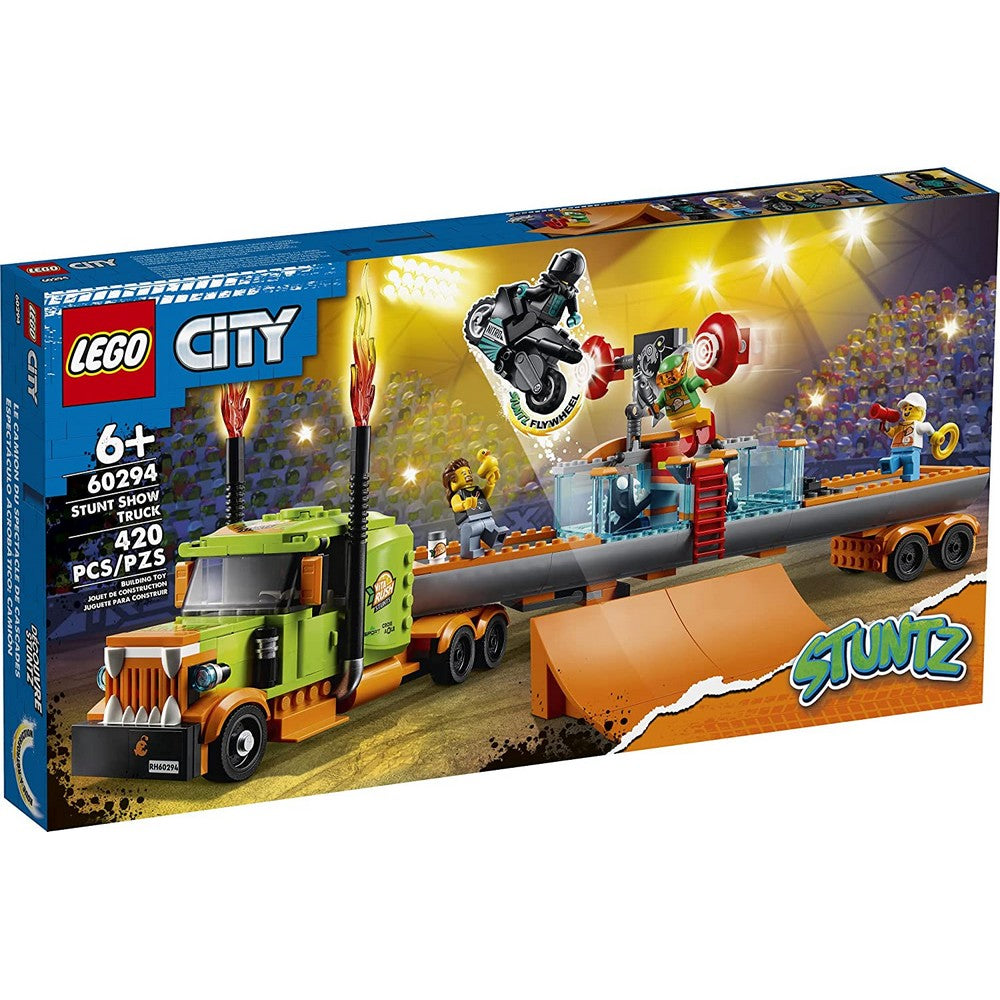 LEGO City -  Camionul de cascadorii 60294, 420 piese