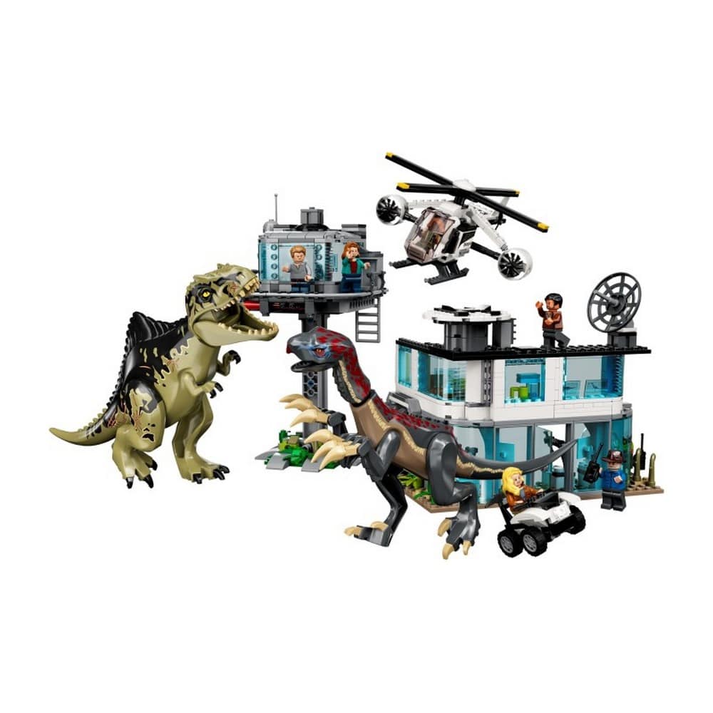LEGO Jurassic World -  Atacul Giganotozaurului şi Therizinosaurului  76949, 810 piese