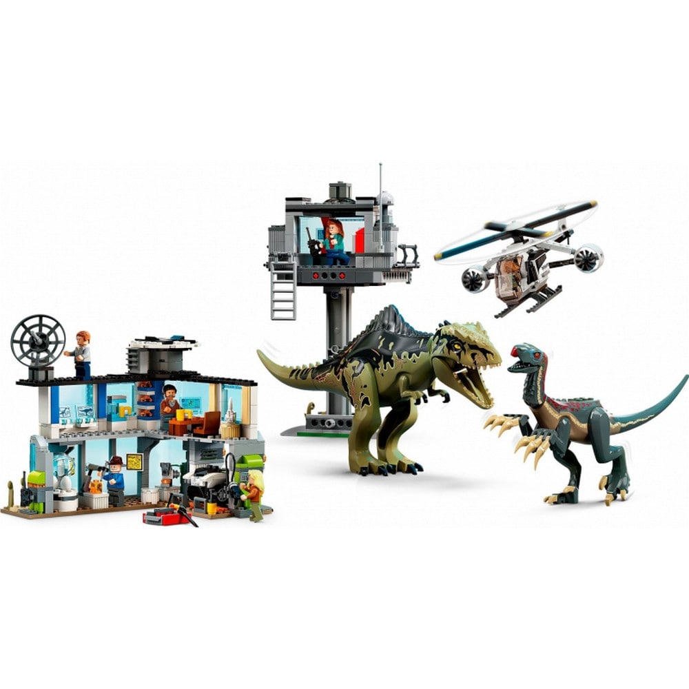 LEGO Jurassic World -  Atacul Giganotozaurului şi Therizinosaurului  76949, 810 piese