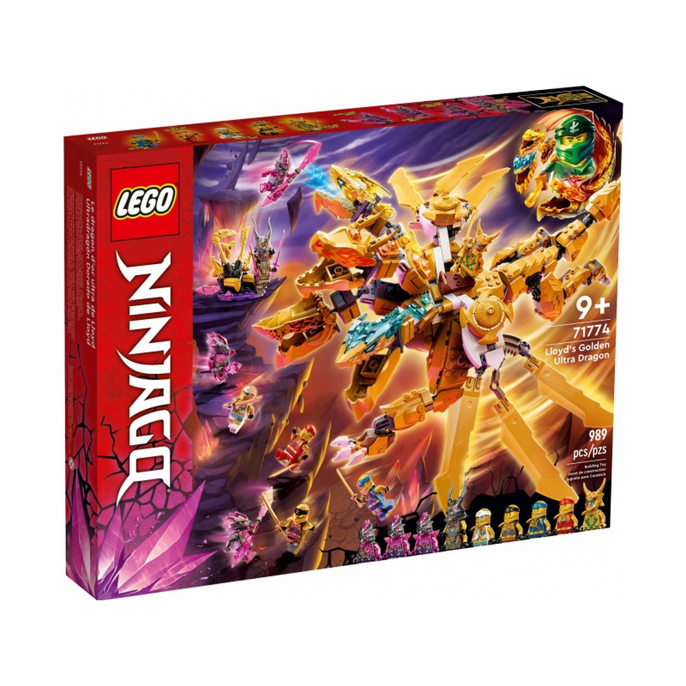 LEGO Ninjago -  Ultra Dragonul de Aur al lui Lloyd 71774, 989 piese