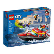 LEGO City Barca de salvare a pompierilor 60373, 144 piese