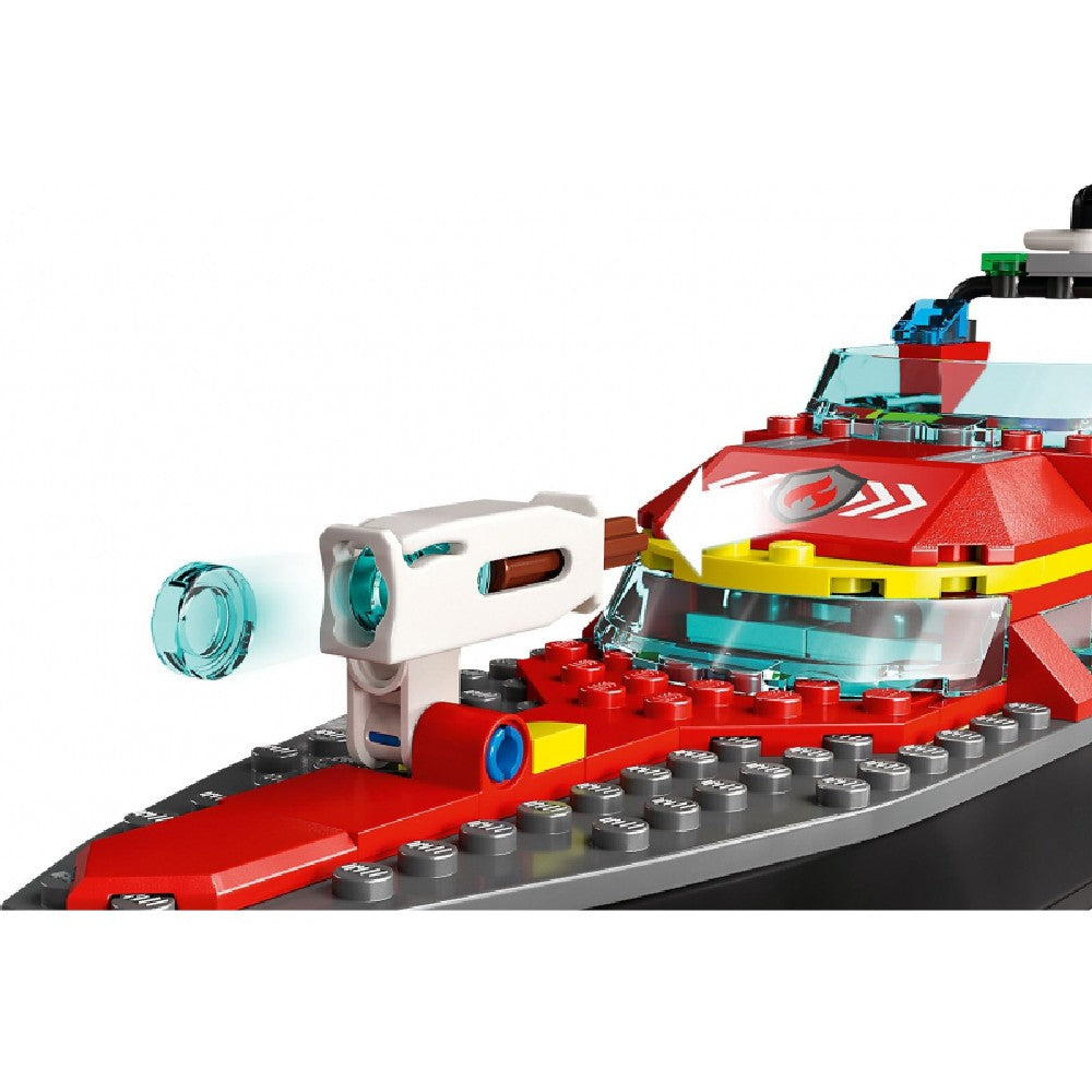 LEGO City -  Barca de salvare a pompierilor 60373, 144 piese