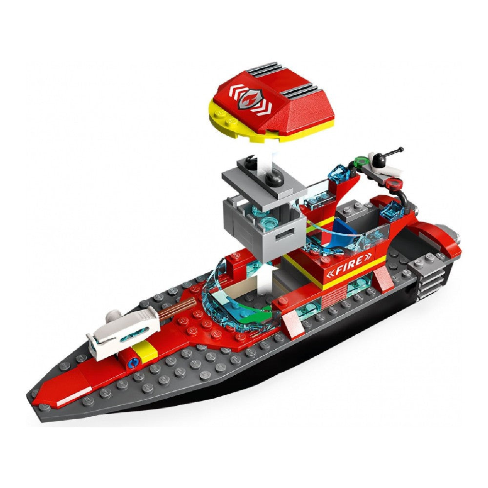 LEGO City -  Barca de salvare a pompierilor 60373, 144 piese