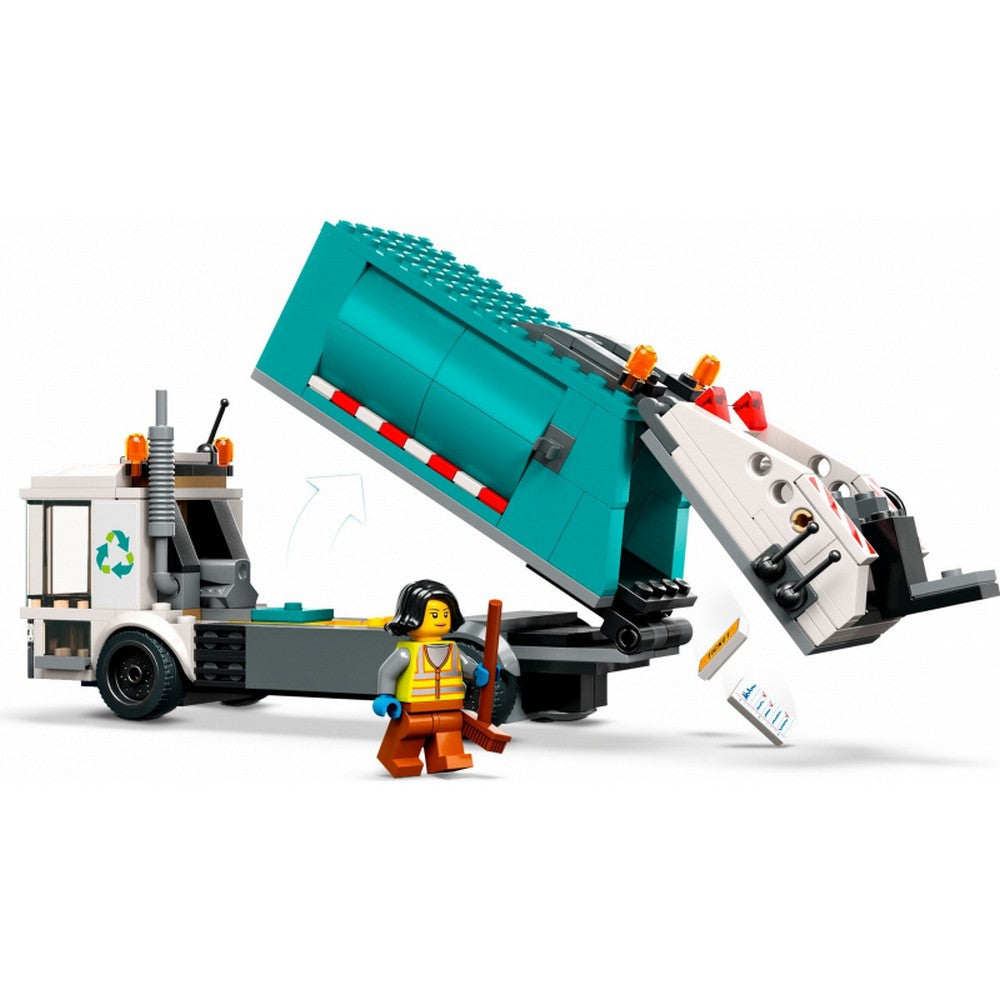 LEGO City -  Camion de reciclare 60386, 261 piese