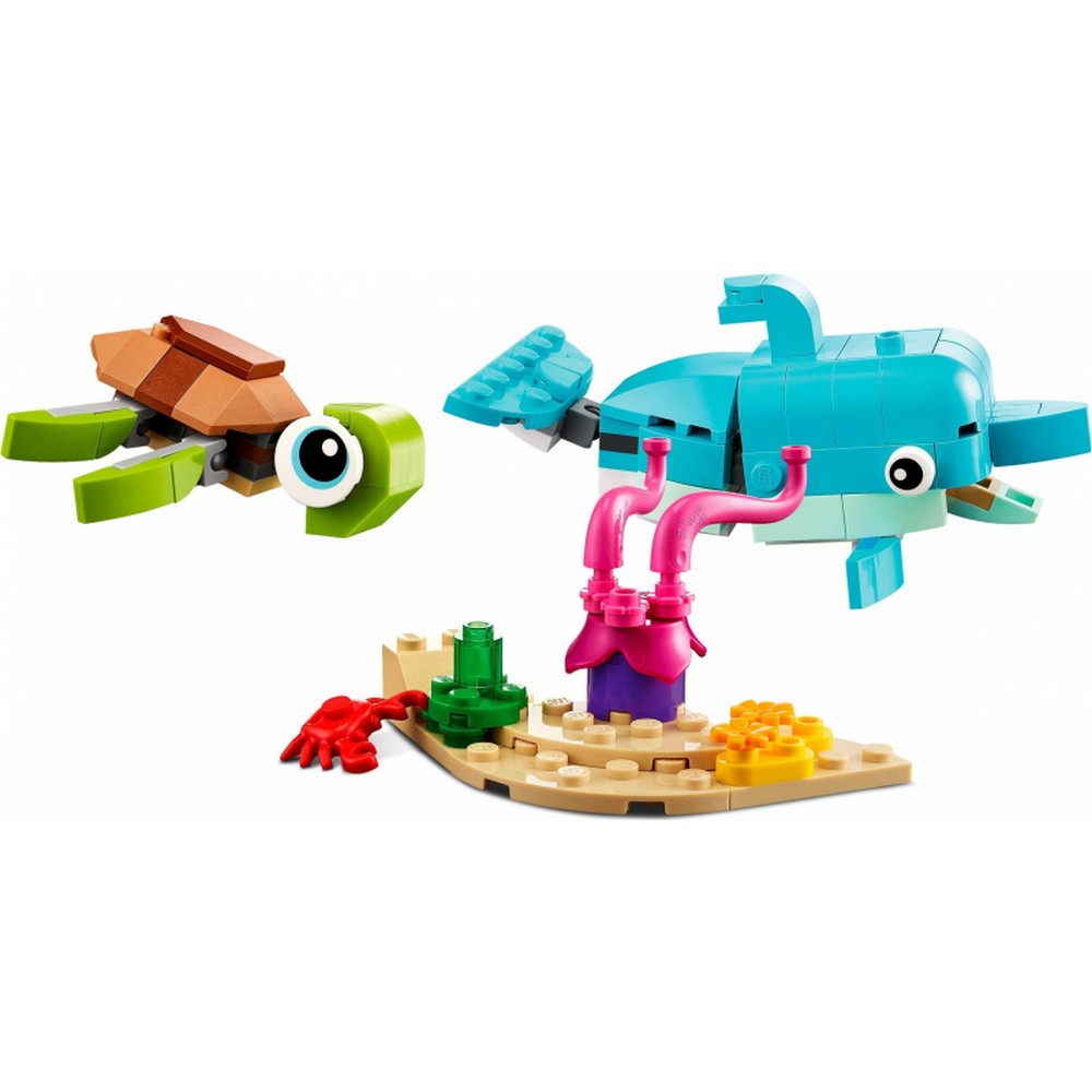 LEGO Creator -  Delfin si Testoasa 31128, 137 piese