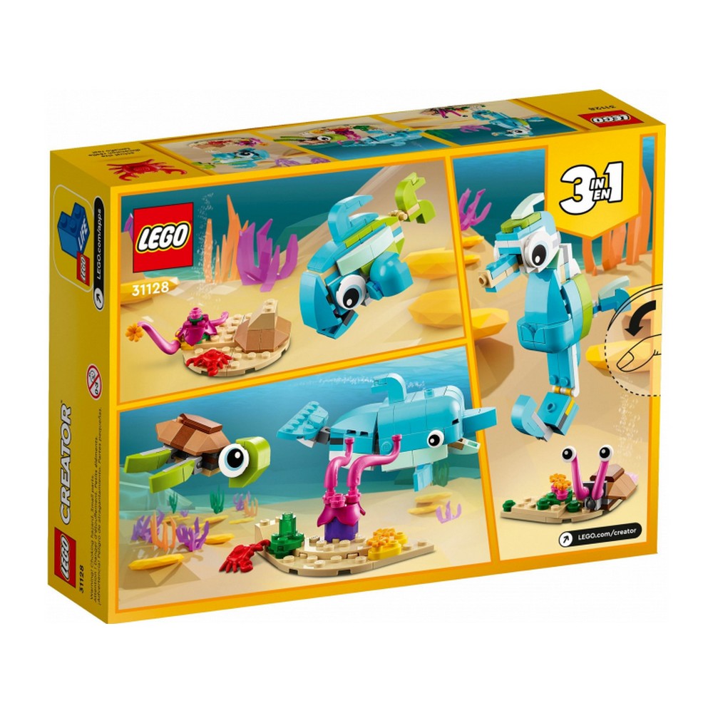 LEGO Creator -  Delfin si Testoasa 31128, 137 piese