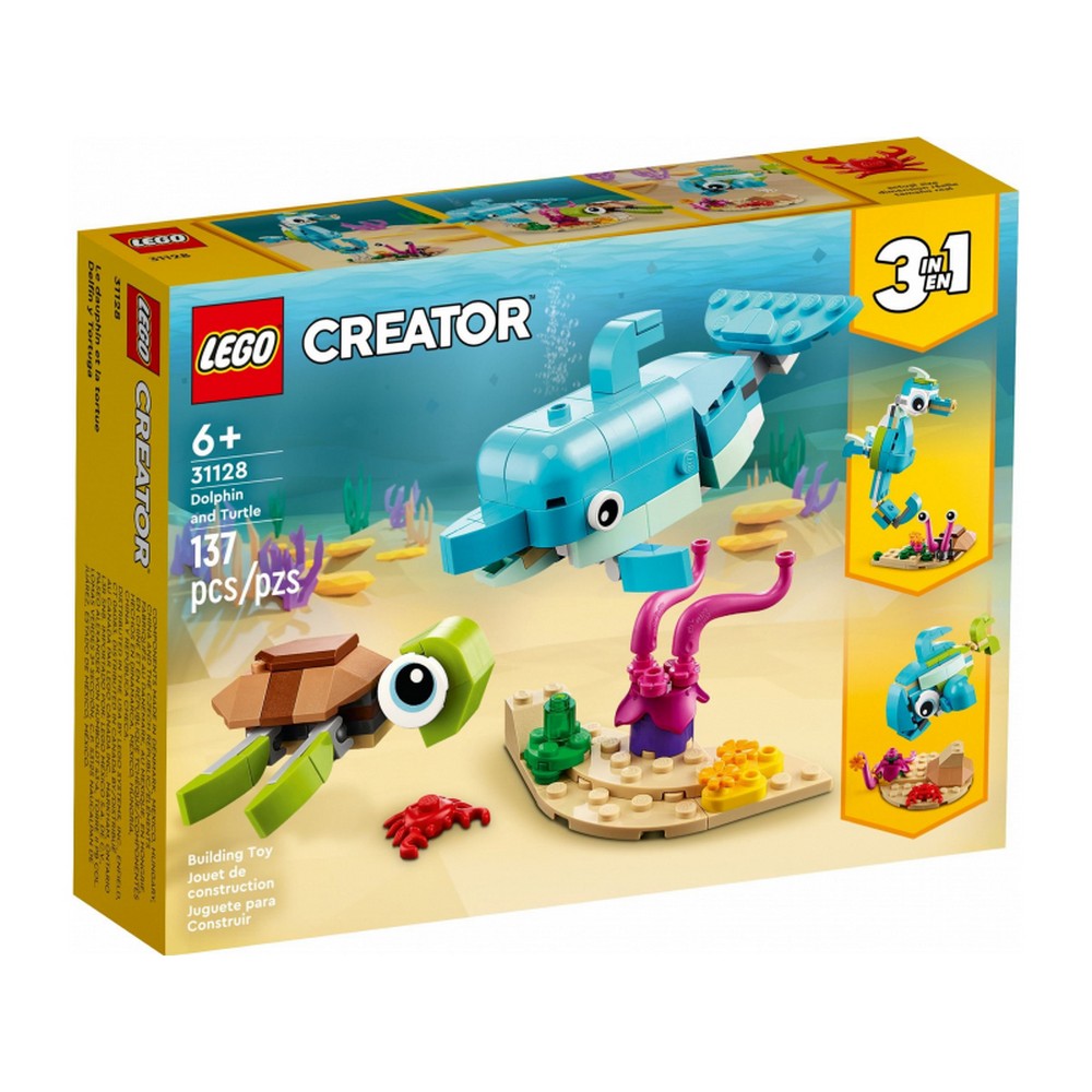 LEGO Creator -  Delfin si Testoasa 31128, 137 piese