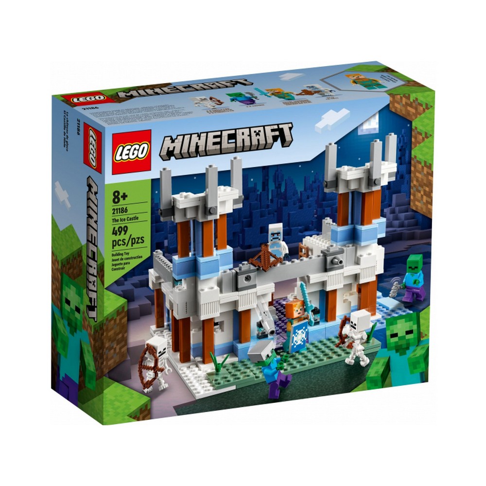 LEGO Minecraft -  Castelul de gheata 21186, 499 piese