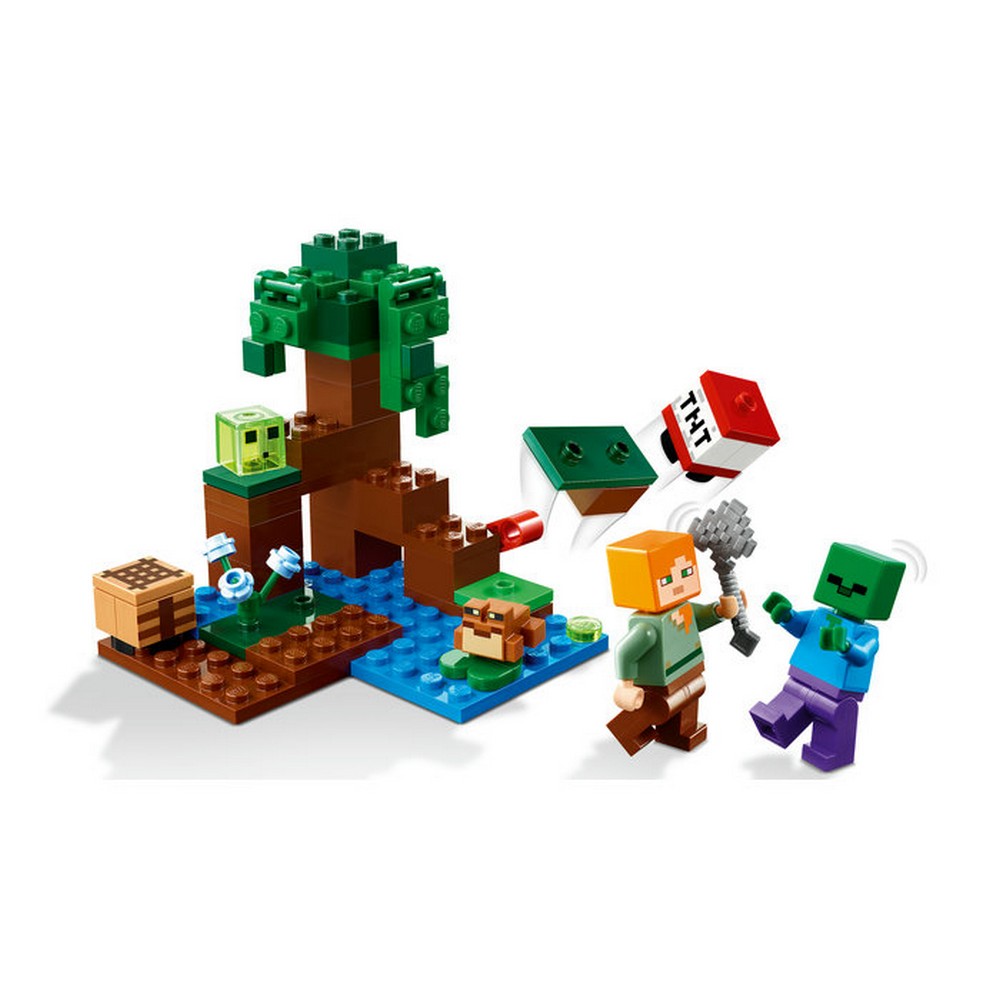LEGO Minecraft -  Aventura din mlastina 21240, 65 piese