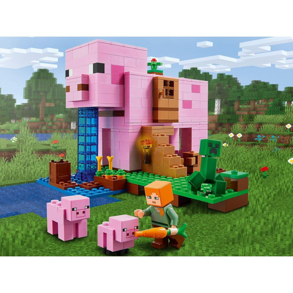 LEGO Minecraft -  Casuta purcelus 21170, 490 piese