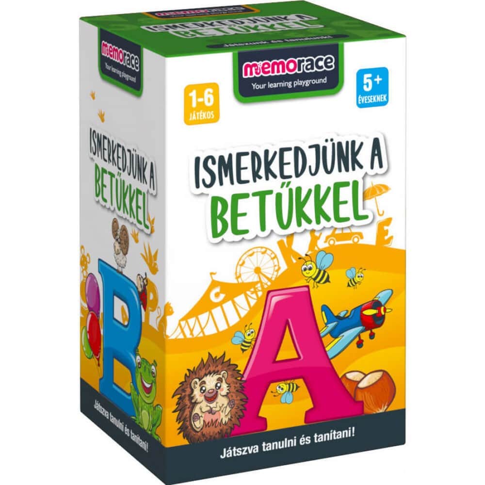 Memorace: Ismerkedjünk a betűkkel!  joc de societate în limba maghiară