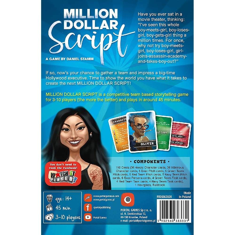 Million Dollar Script joc de societate în limba engleză