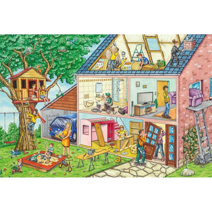 Puzzle Schmidt: Om bun la toate, 40 piese + Cadou: unelte