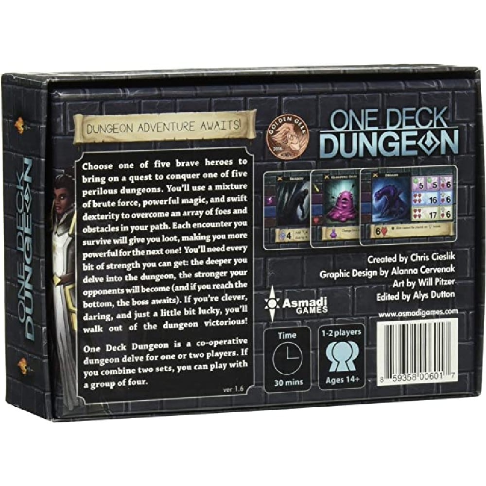 One Deck Dungeon joc de societate în limba engleză