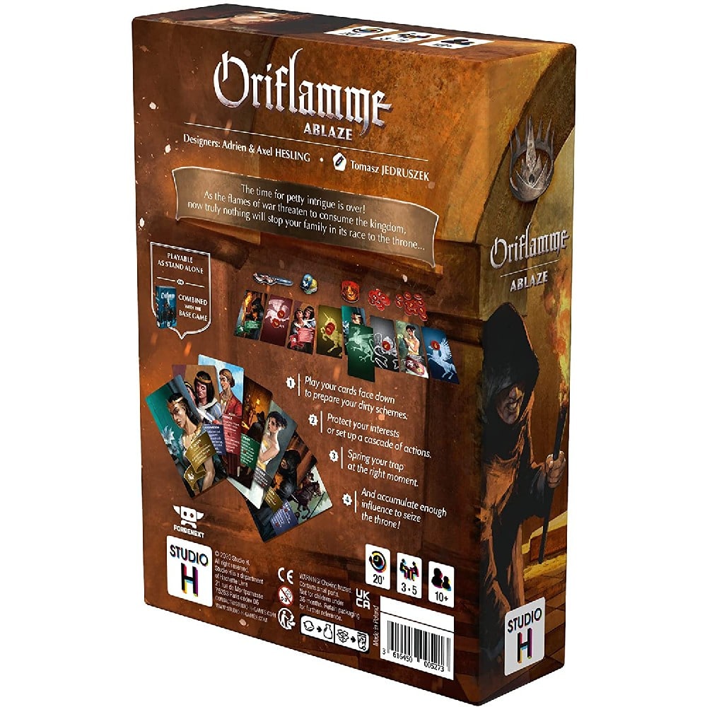 Oriflamme: Ablaze joc de societate în limba engleză