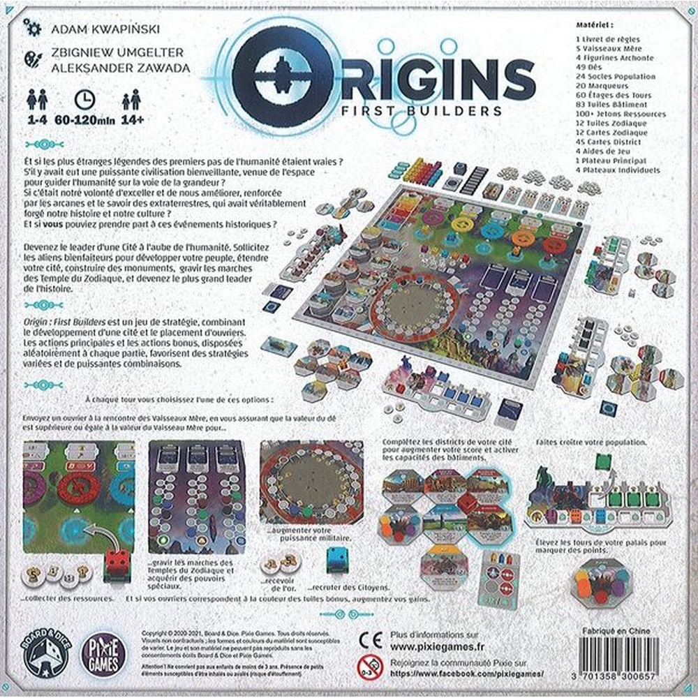 Origins: First Builders joc de societate în limba engleză