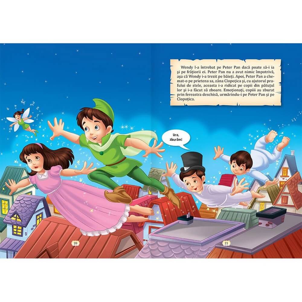 Povesti de neuitat - Cei trei purcelusi, Peter Pan, Ali Baba si cei patruzeci de hoti