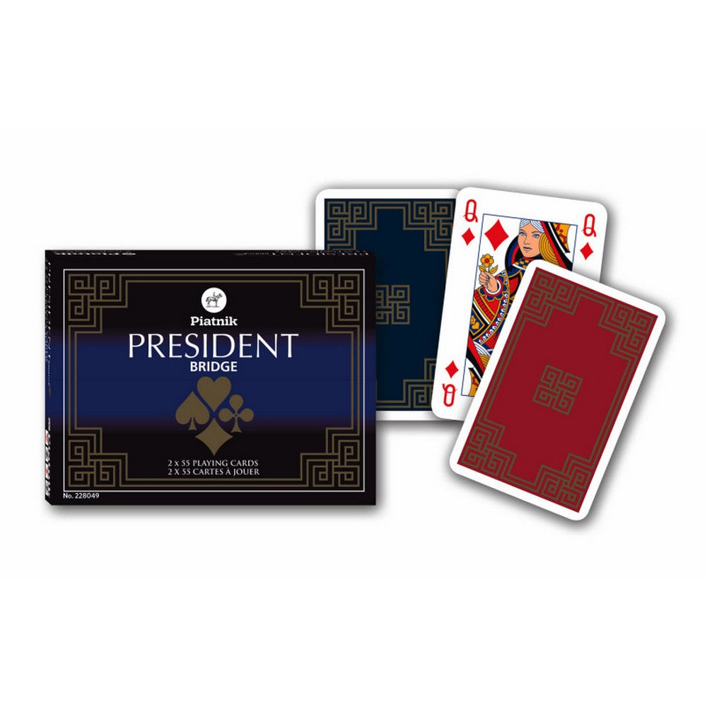 Pachet de cărți 2x55 - President