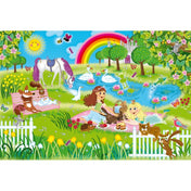 Puzzle: Prințesa în curtea castelului (3x48 de piese)