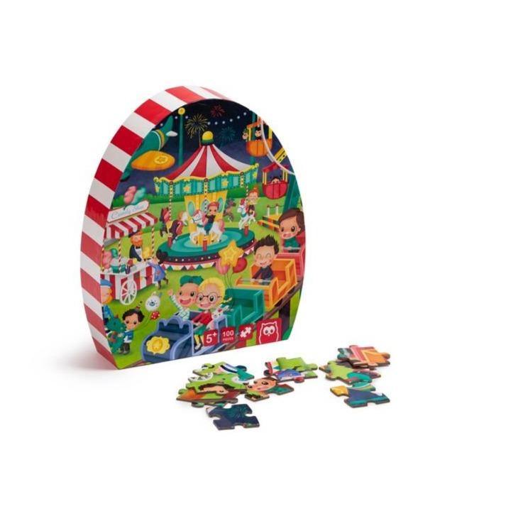 Puzzle Educativ - 100 Piese - Parcul de Distracție-Eureka KIDS-1-Jocozaur