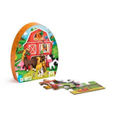 Puzzle educativ - 24 piese - Fermă