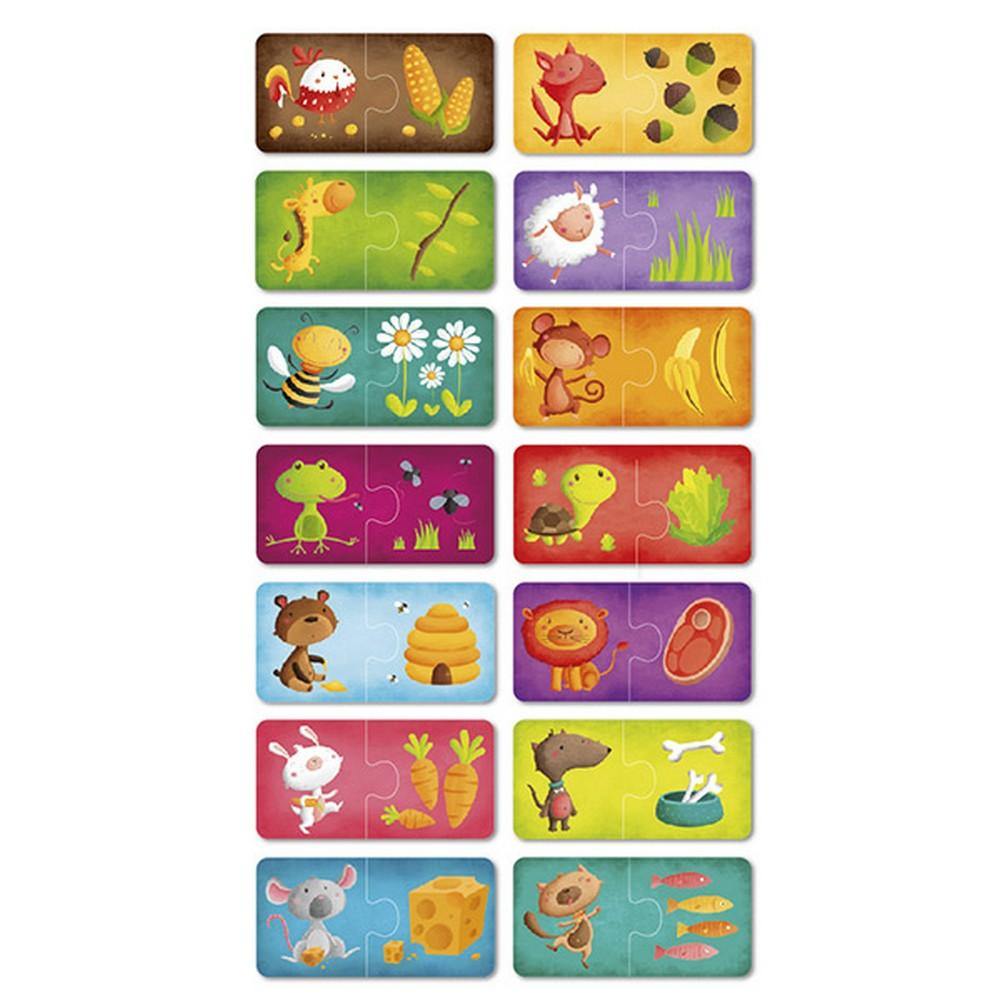 Oktató puzzle Montessori - Állatok és élelmük-Eureka KIDS-3-Játszma.ro - A maradandó élmények boltja