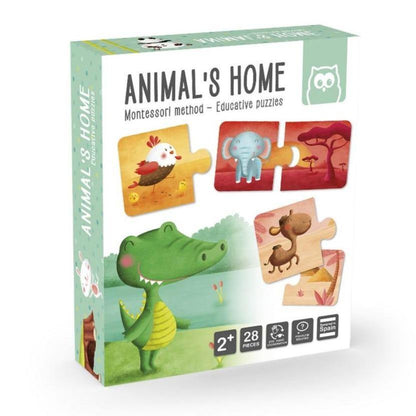 Puzzle Educativ Montessori - Animale și mediul lor de viață-Eureka KIDS-1-Jocozaur