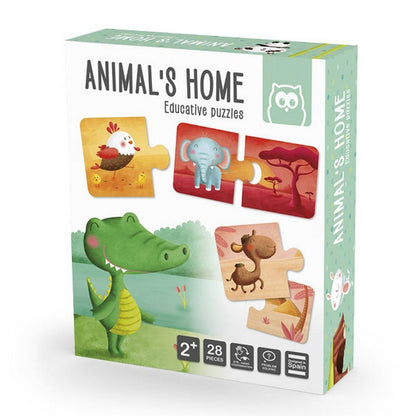 Puzzle Educativ Montessori - Animale și mediul lor de viață-Eureka KIDS-2-Jocozaur