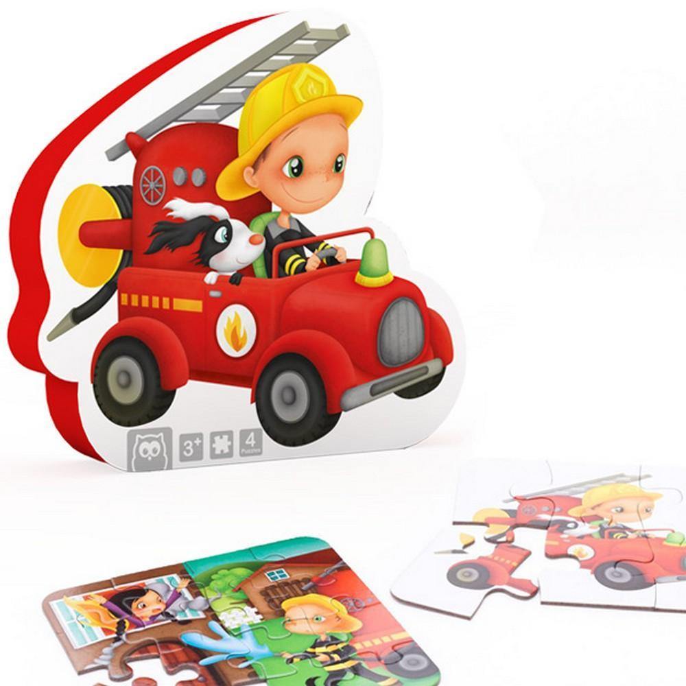 4 az 1-ben puzzle - A kis tűzoltó-Eureka KIDS-2-Játszma.ro - A maradandó élmények boltja