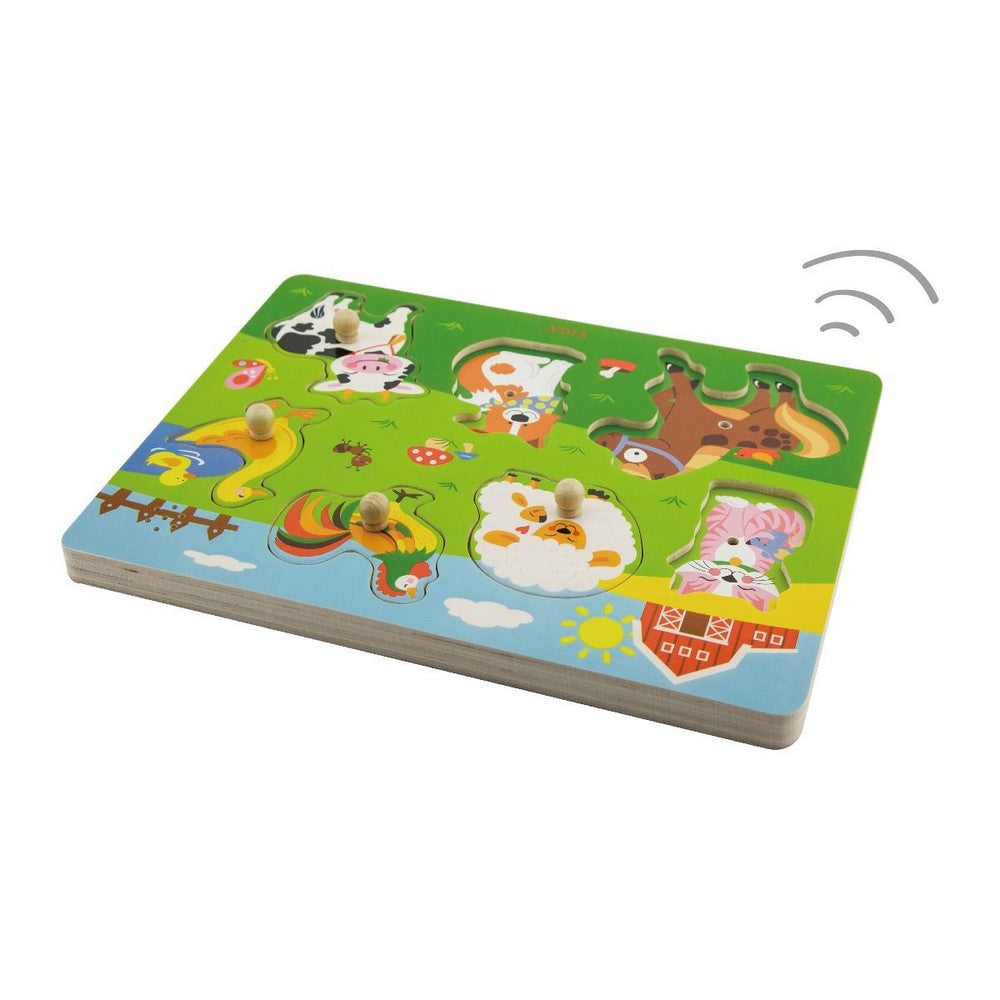 Puzzle sonor de 7 piese - Animale de companie, Viga