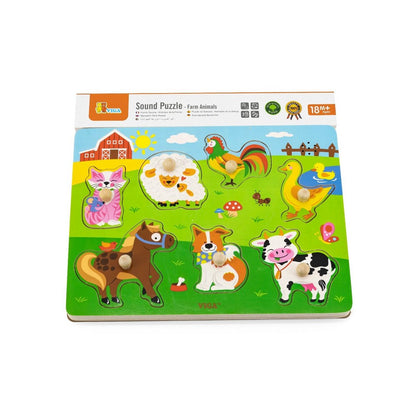 Puzzle cu sunete - animale, Viga 51273