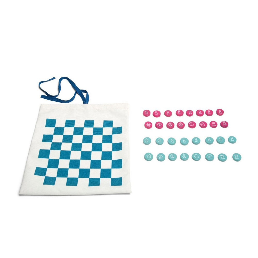 Jocuri de călătorie:Șah/Dame /Tic Tac Toe, BS Toys joc de societate în limba engleză