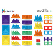 Connetix Magnetic Tiles, Creative Pack 100 de piese