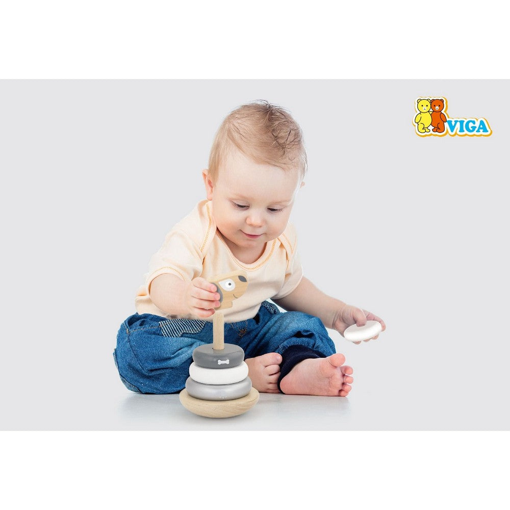 Turn Montessori din lemn - cățeluș, Viga