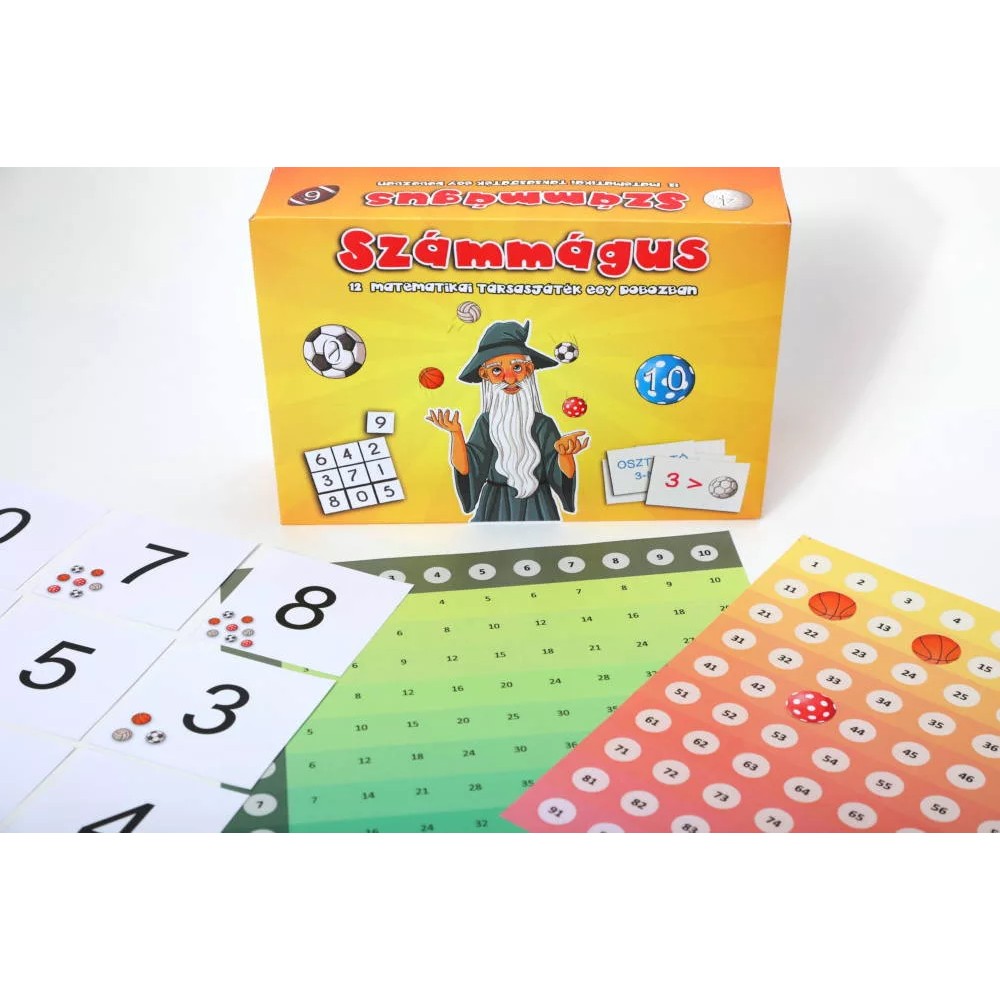 Számmágus -10 matematikai játék egy dobozban joc de societate în limba maghiară
