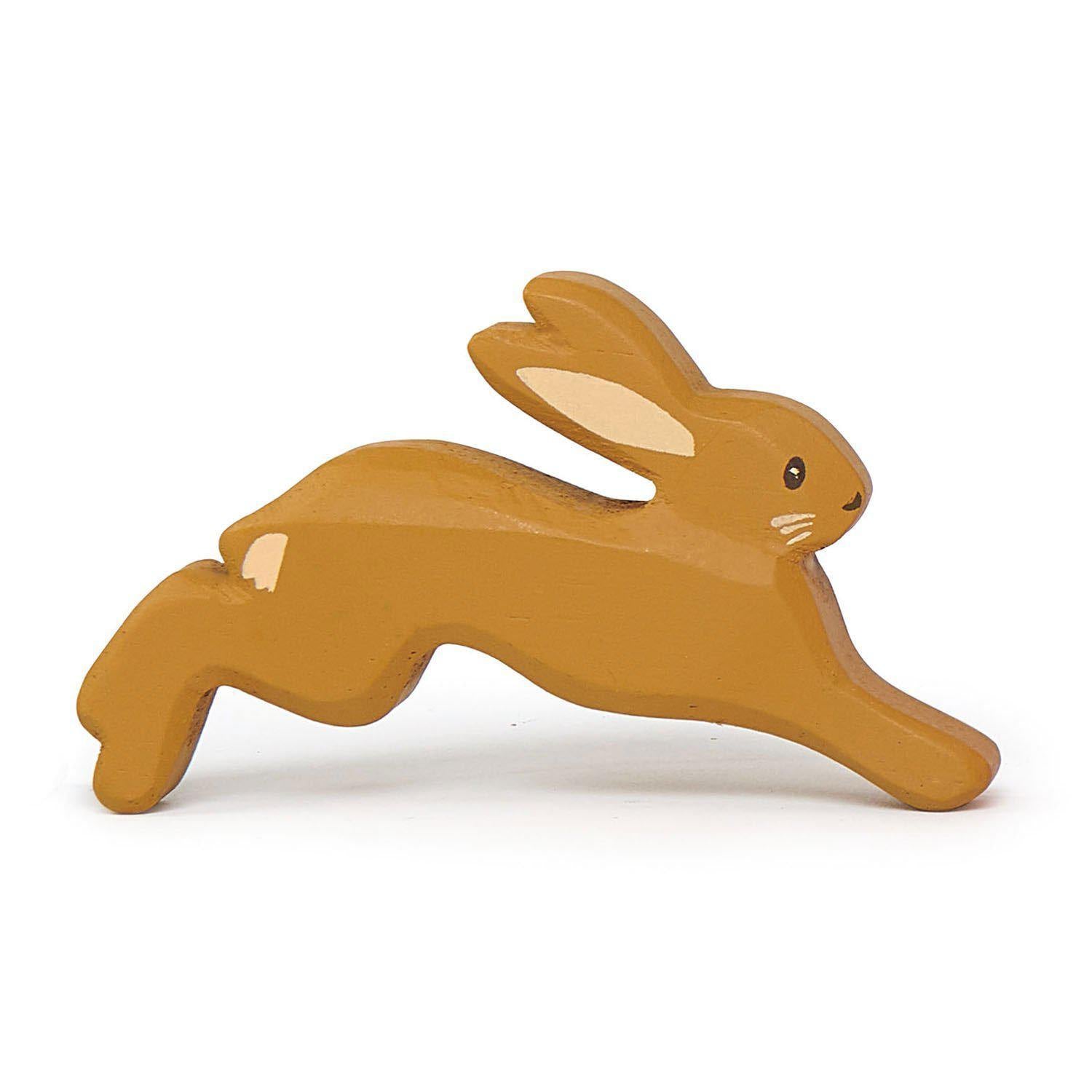 Figurină Iepure de câmp, din lemn premium - Hare - Tender Leaf Toys-Tender Leaf Toys-1-Jocozaur