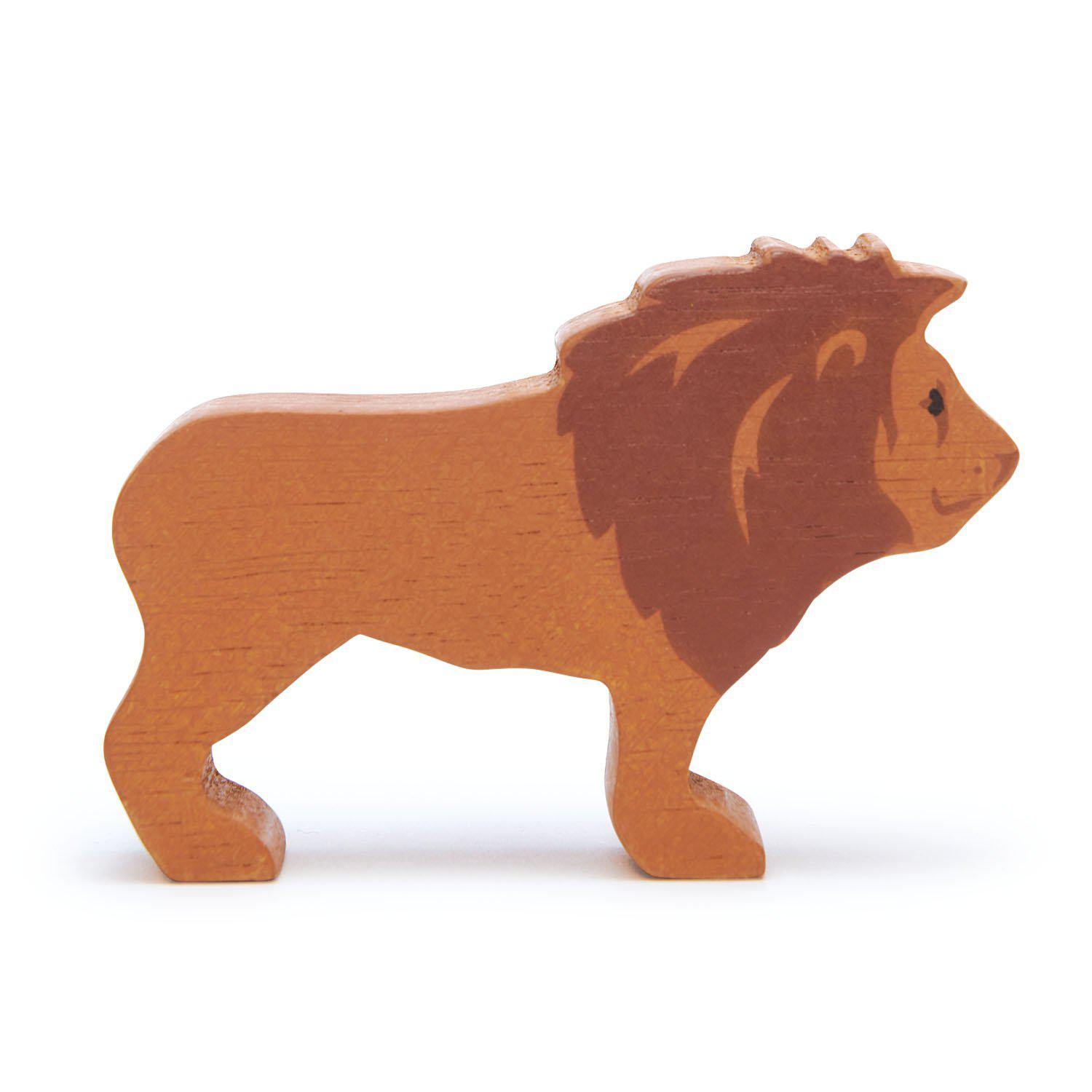 Figurină Leu, din lemn premium - Lion - Tender Leaf Toys-Tender Leaf Toys-1-Jocozaur