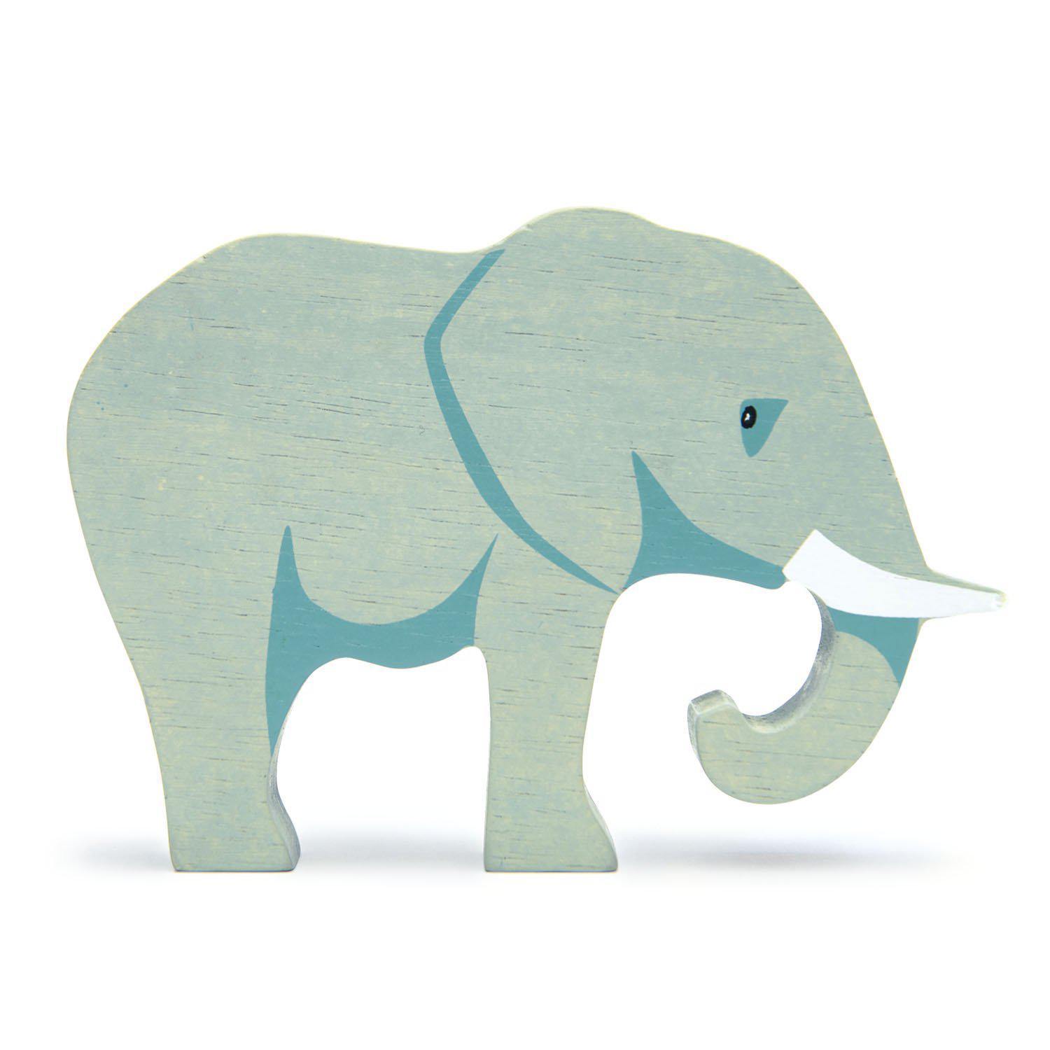 Figurină Elefant, din lemn premium - Elephant - Tender Leaf Toys-Tender Leaf Toys-1-Jocozaur