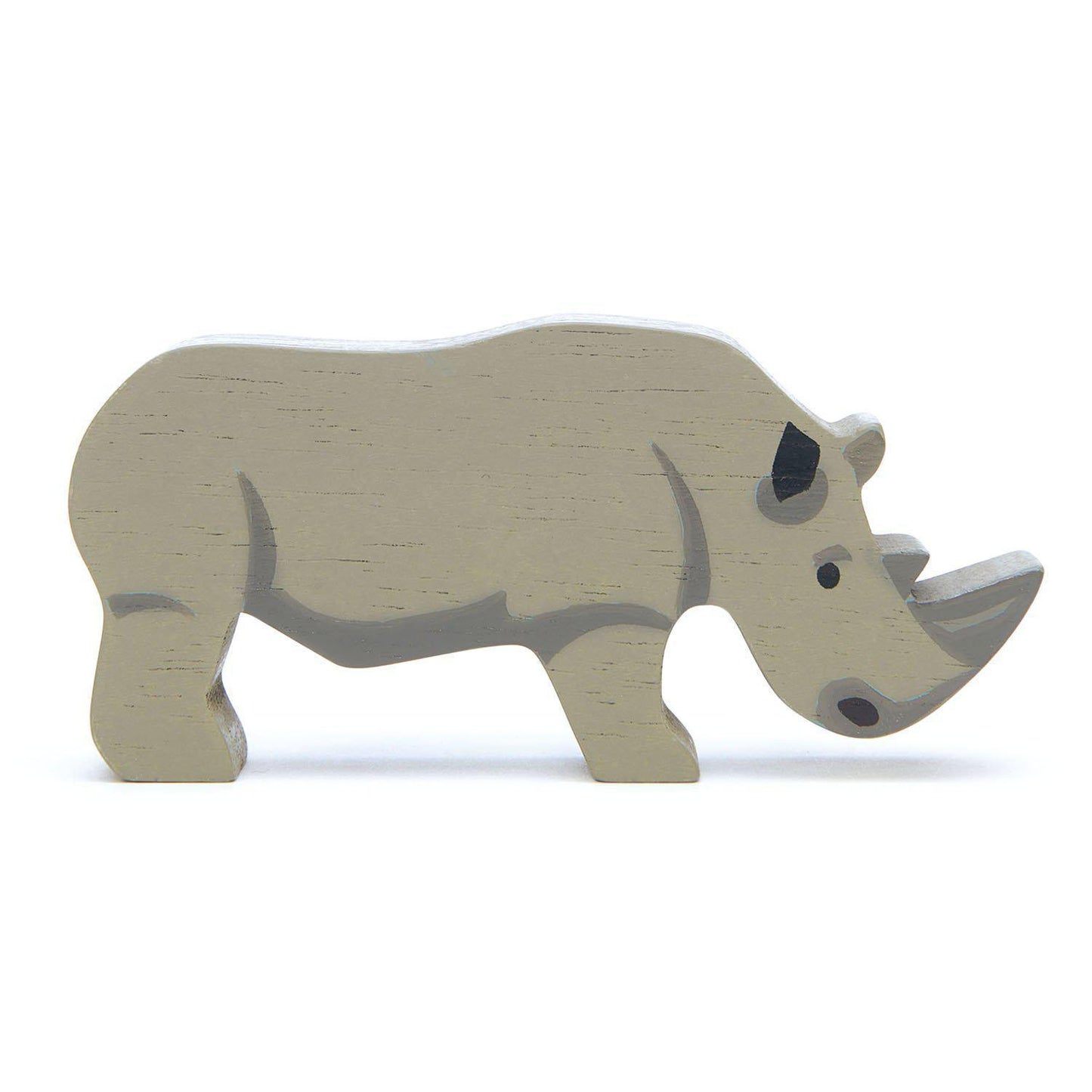 Figurină Rinocer, din lemn premium - Rhinoceros - Tender Leaf Toys-Tender Leaf Toys-1-Jocozaur