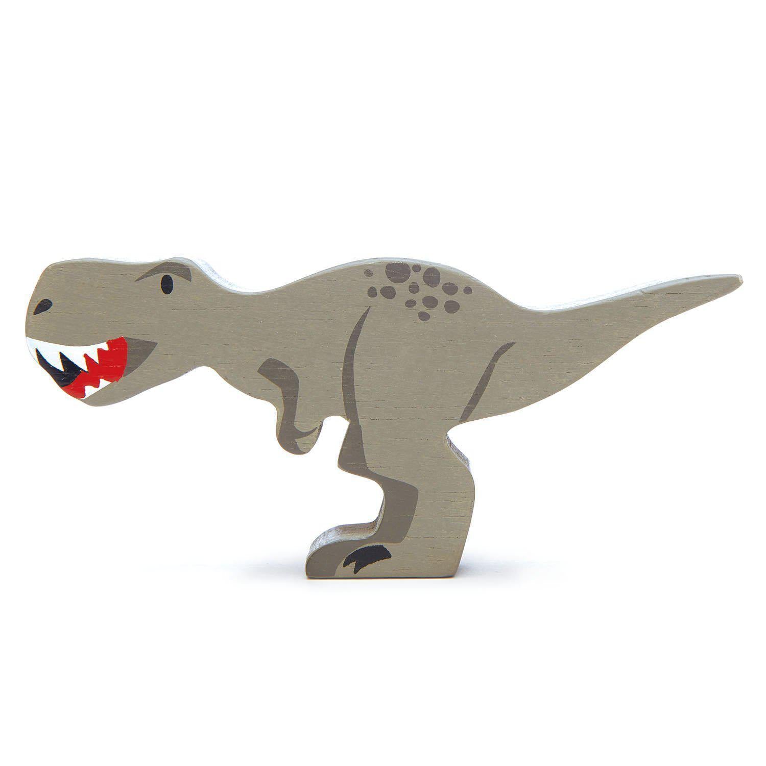 Dinozaur Tyrannosaurus Rex, din lemn premium - Tyrannosaurus Rex - Tender Leaf Toys-Tender Leaf Toys-1-Jocozaur